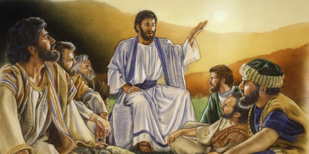 Ježíš učí apoštoly