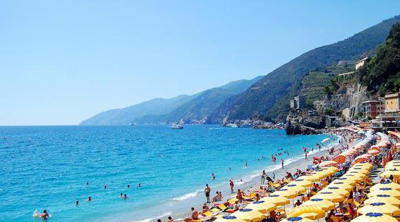 Plaže Ligurija v Italiji
