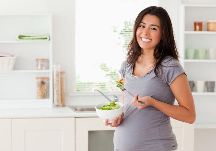 stosować sałatkę z liści dla kobiet w ciąży