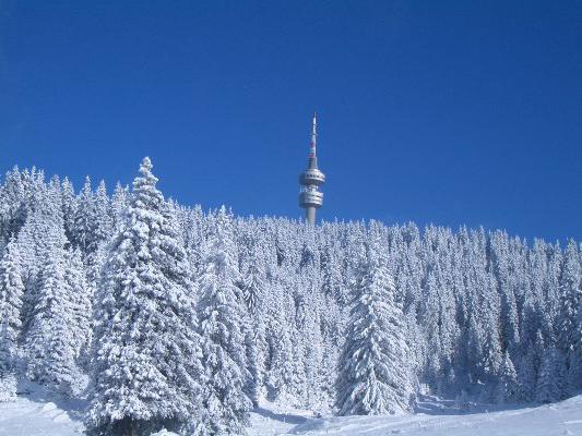 Снимка на ски курортите в България