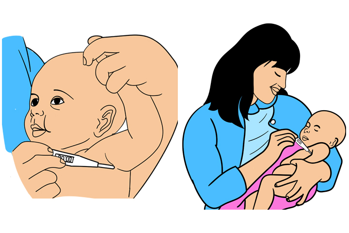 Elektronický teploměr pro novorozence