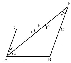 simetrala enakokrakega trikotnika