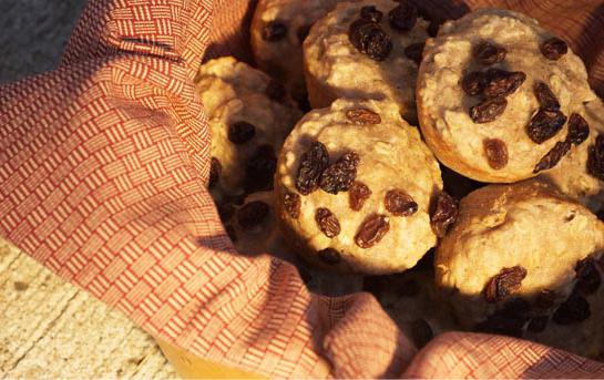 hroznové muffiny