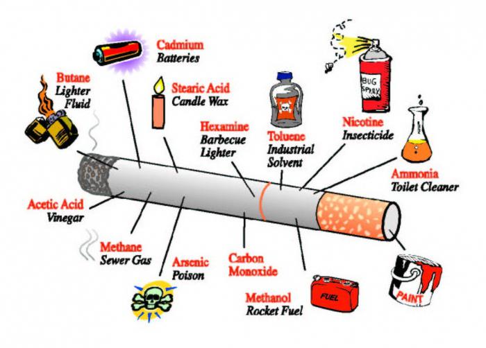 co je součástí cigarety