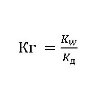Константа хидролизе соли одређена је овом формулом