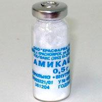 uvolnění amikacinu
