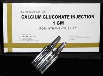 Složení vápníkového glukonátu