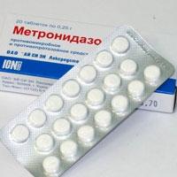 tablety s metronidazolem