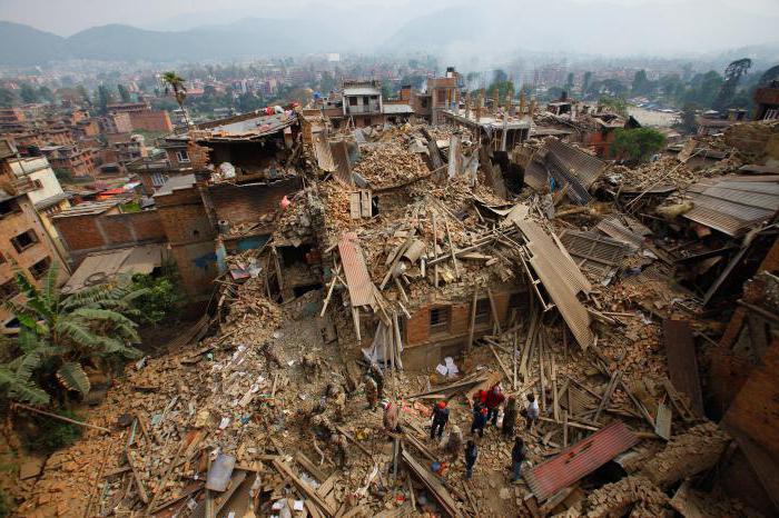 помощ при бедствия при земетресения