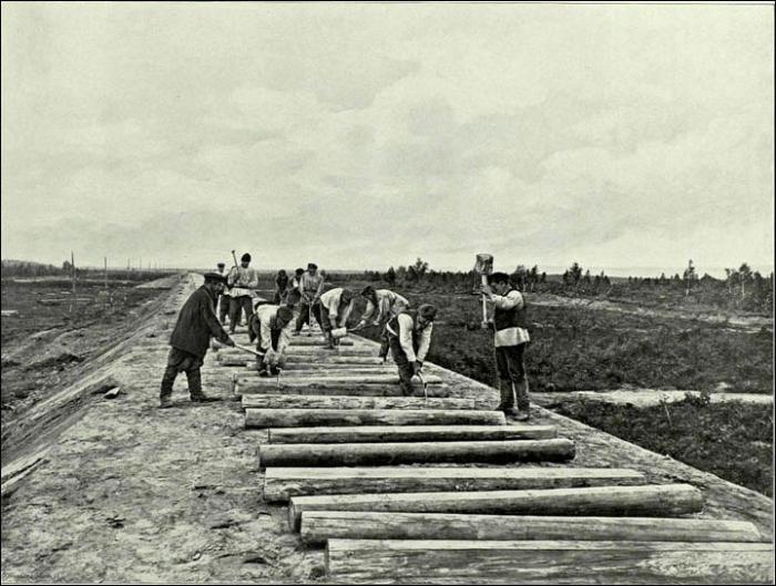 výstavba prvních železnic v Rusku