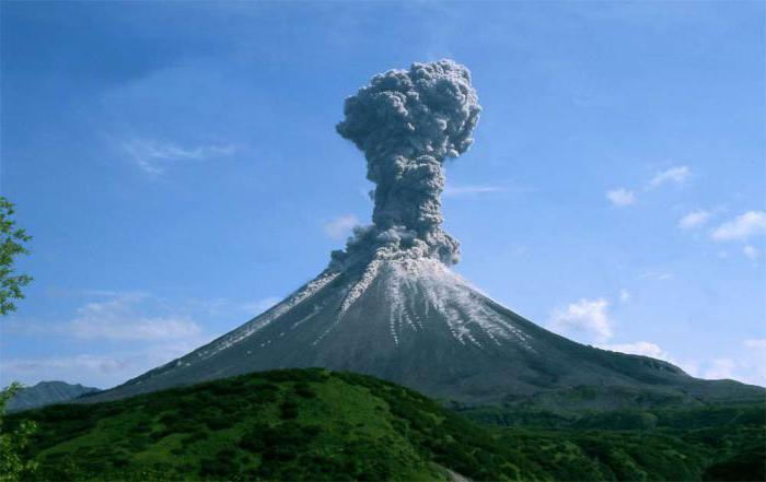 Struktura vulkana: opis