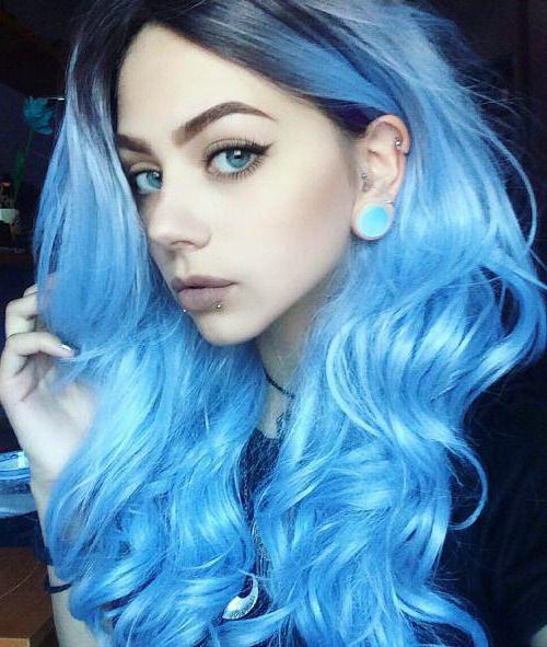 djevojke s plavim očima s plavom kosom