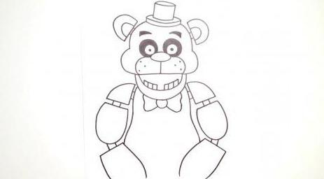 как да нарисувате федди мечка