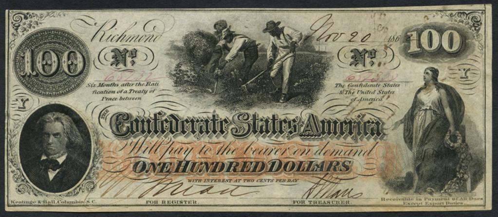 КСХА долар током грађанског рата