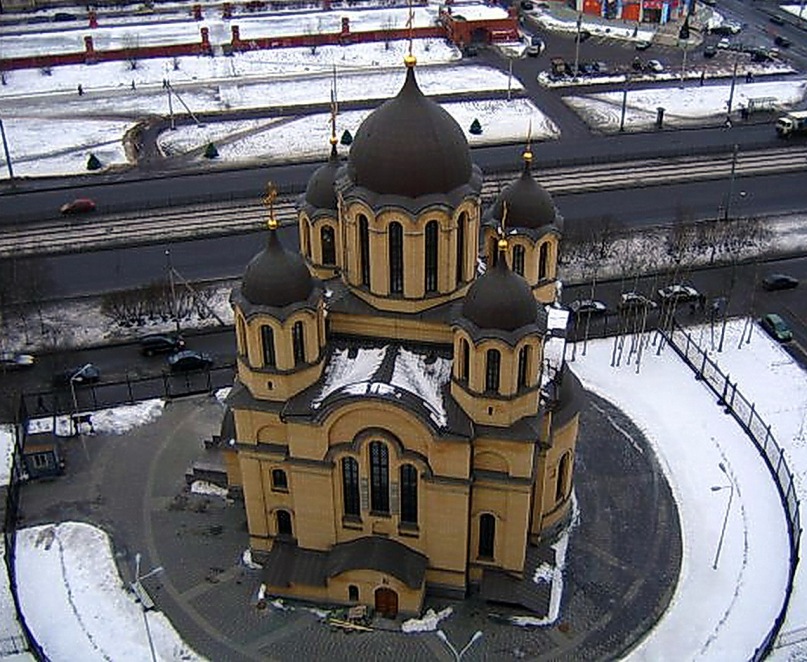 Cerkev Kristusovega rojstva: pogled iz helikopterja