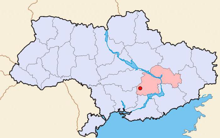 area delle principali città dell'Ucraina