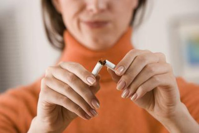 сравнение на белите дробове на пушач и здрав човек