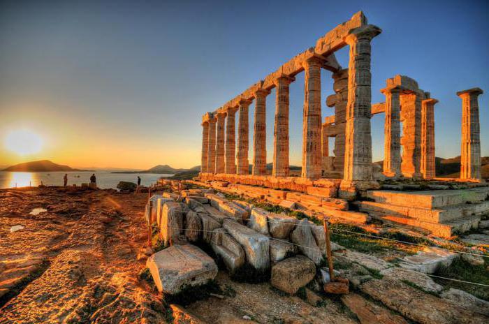 glavne znamenitosti antične Grčije