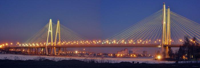 Kabelový most  Petrohrad