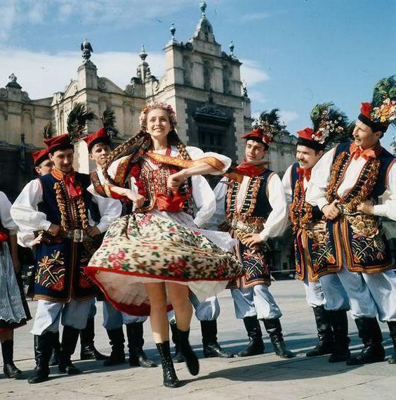 Polski taniec ludowego pochodzenia ożywionej naturze