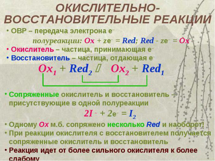 oxidační a redukční činidlo