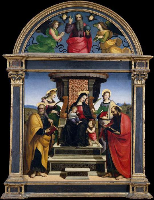 Madonna in otrok s svetniki
