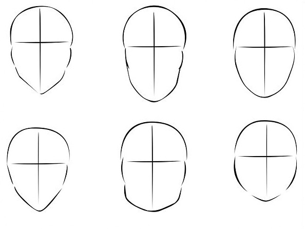пропорции на лицето при рисуване на портрет
