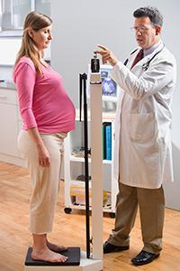 zvýšení tělesné hmotnosti během těhotenství