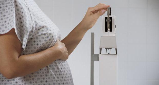 przyrost masy ciała w czasie ciąży