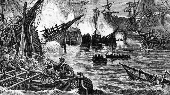 Porážka Anglie Invincible armada 1588