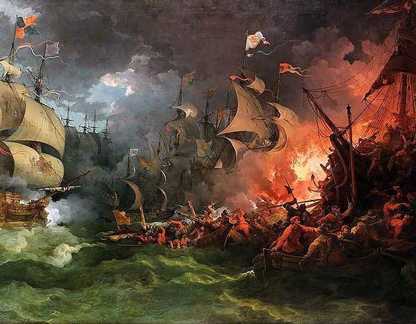 La rotta della Invincible Armada del 1588
