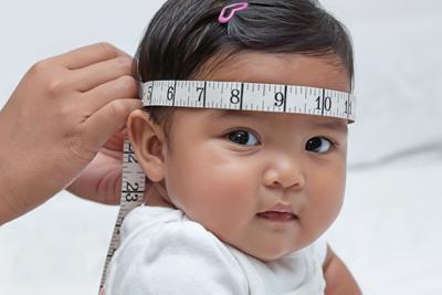 velikost glave otroka v 1,5 letih