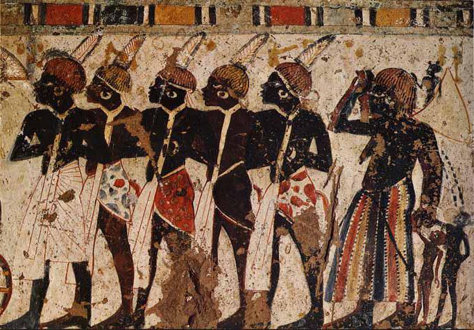 sociální struktura starověkého Egypta v hierarchickém pořádku