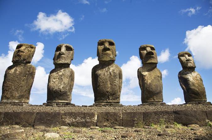 какви са имената на статуите на Великденския остров