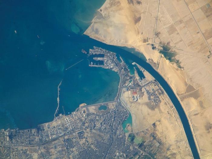 Foto del canale di Suez