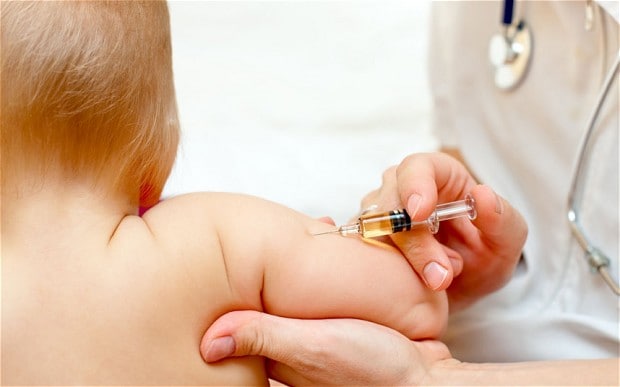 dítě je očkované