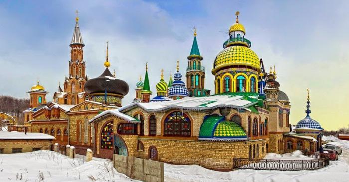 Tempio di tutte le religioni a Kazan come arrivarci