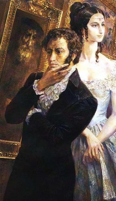 тема на любовта и приятелството в поезията на Пушкин