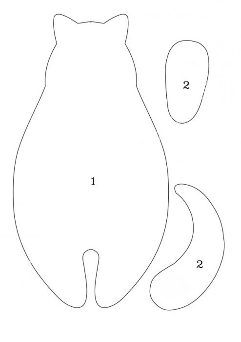 Tilda mačka stoji vzorec