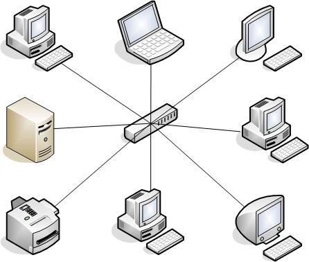 топология на компютърната мрежа