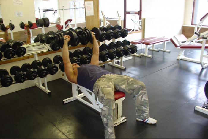 allenamento per il bodybuilding dei muscoli pettorali