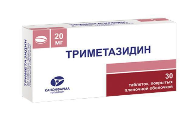 trimetazidinu