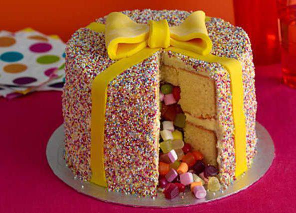 druhy narozeninových dortů