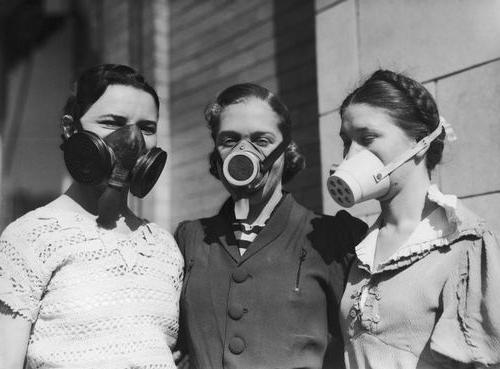 vrste plinskih mask in respiratorjev