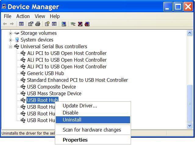 kontroler uniwersalnej magistrali szeregowej USB 7