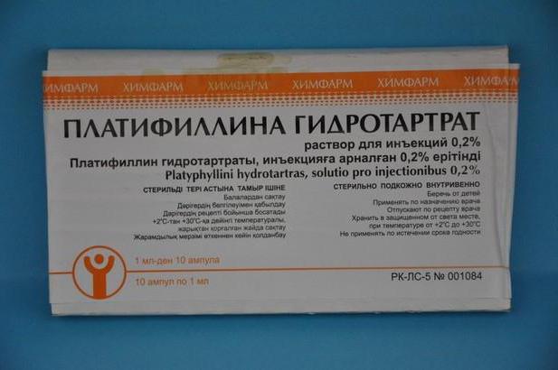 платифилин с холинергична уртикария