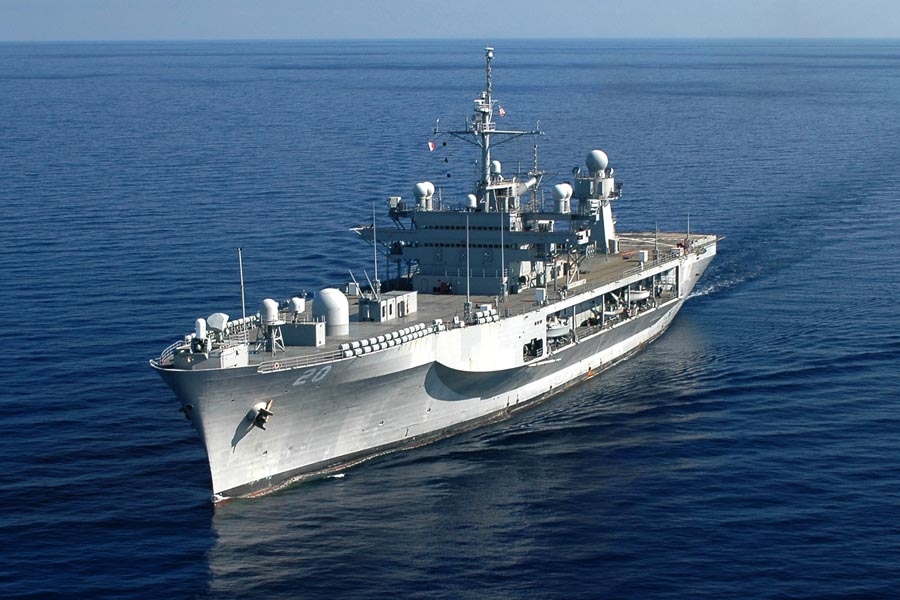 Statek USA na morzu czarnym