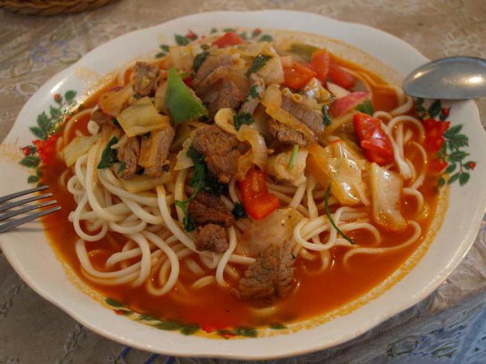 Рецептата на уйгур лагман у дома