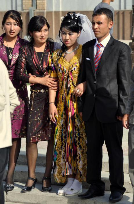 Uzbekské šaty s kalhotami