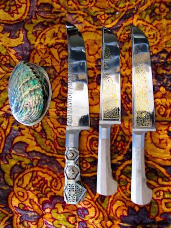 Foto del pchak del coltello dell'Uzbeco